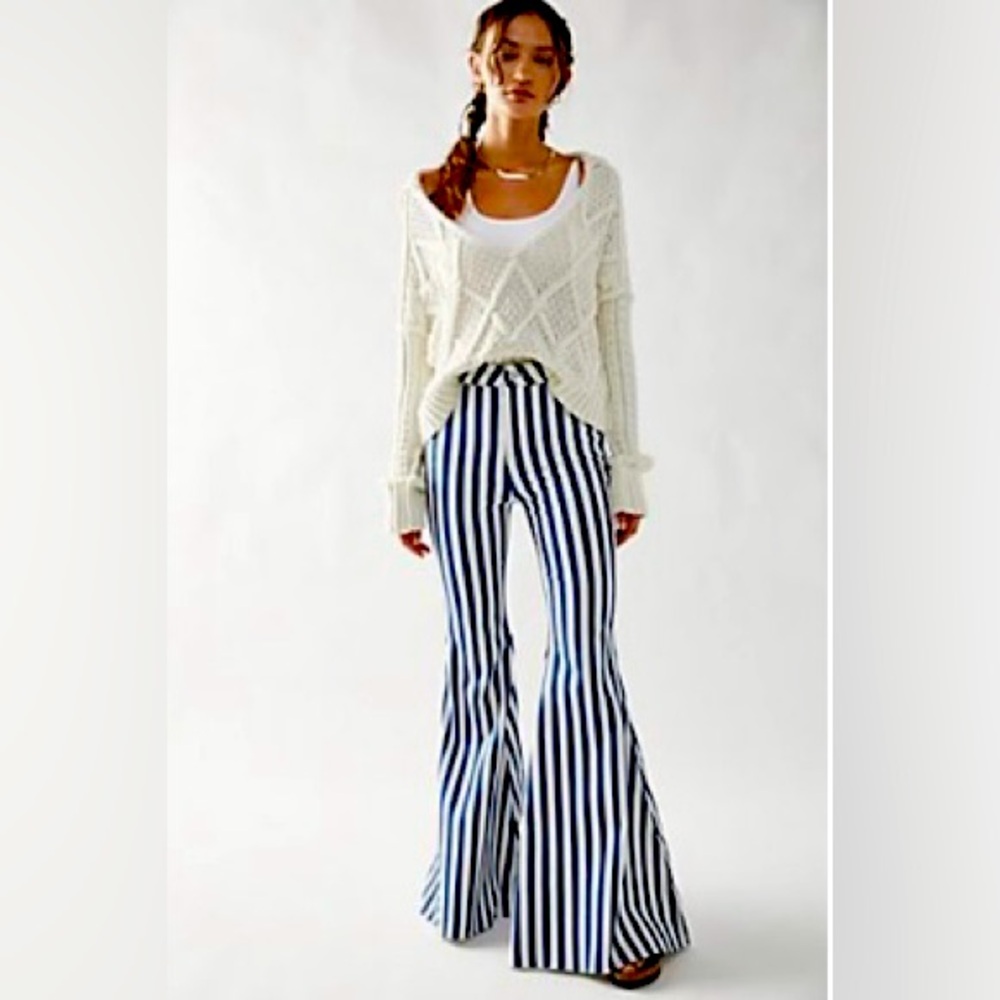 We The Free Just Float On Printed Flare Jeans